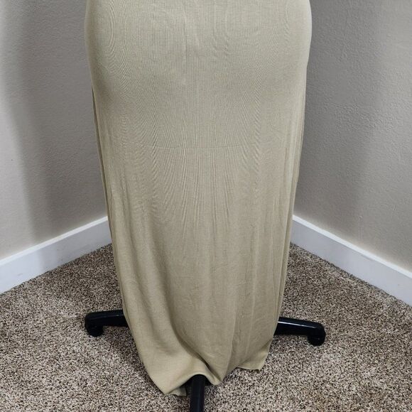 LNA Alsie Rib Mini Dress Pale Khaki Plus Size 3X - Picture 9 of 15